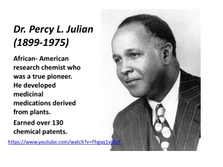 Dr. Percy L. Julian (1899-1975)