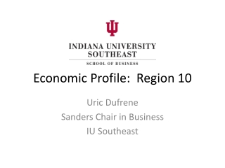 Economic Profile: Region 10