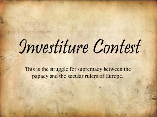 Investiture Contest