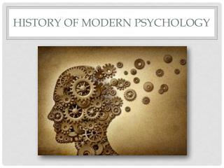 History of modern psychology