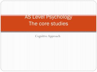 psychology cognitive level of analysis psychology cognitive level of analysis