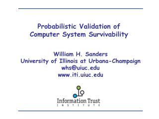 Probabilistic Validation of Computer System Survivability