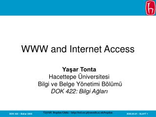 WWW and Internet Access