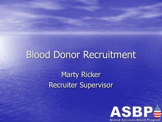Blood Donor Recruitment