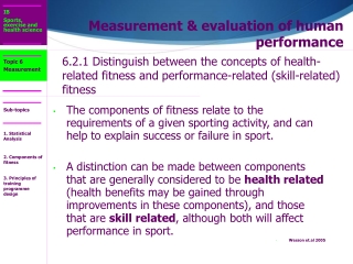 IB Sports, exercise and health science