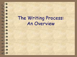 The Writing Process: An Overview