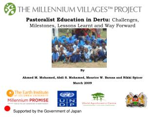 Pastoralist Education in Dertu: Challenges, Milestones, Lessons Learnt and Way Forward By