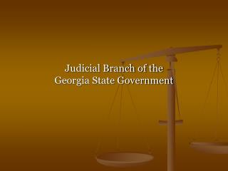 Judicial Branch of the Georgia State Government