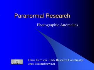 Paranormal Research