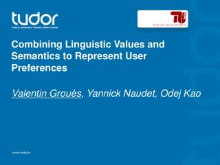 Combining Linguistic Values and Semantics to Represent User Preferences