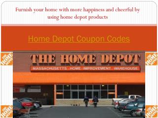 Home Depot Coupon Codes