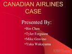 Canadian Airlines Case