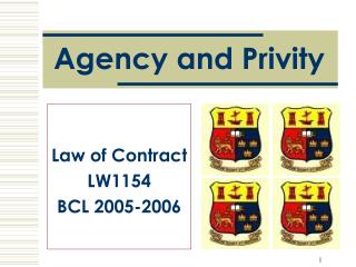 Agency and Privity