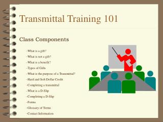 Transmittal Training 101