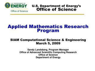 U.S. Department of Energy’s Office of Science