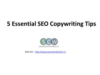 5 Essential SEO Copywriting Tips