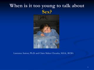 When is it too young to talk about Sex?