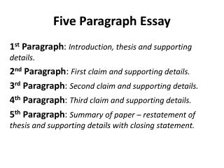 PPT - The Five Paragraph Order PowerPoint Presentation - ID:5316512