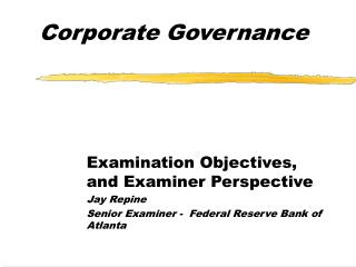 Corporate Governance