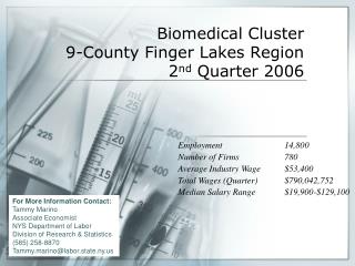 Biomedical Cluster 9-County Finger Lakes Region 2 nd Quarter 2006