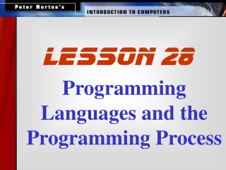 Programming Languages and the Programming Process
