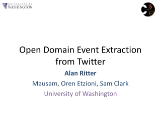Open Domain Event Extraction from Twitter