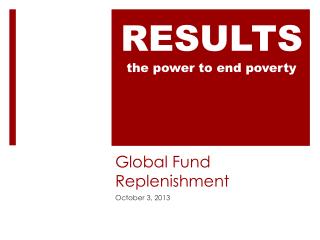 Global Fund Replenishment