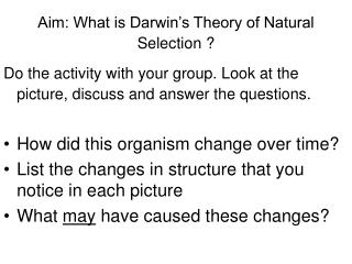 an analysis and question on darwins theory of natural selection an analysis and question on darwins theory of natural selection