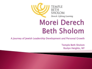 Morei Derech Beth Sholom