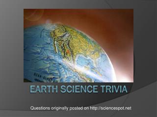 Earth Science Trivia