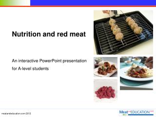 Nutrition and red meat