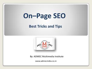 Tips and tricks of on page seo