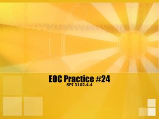 EOC Practice #24