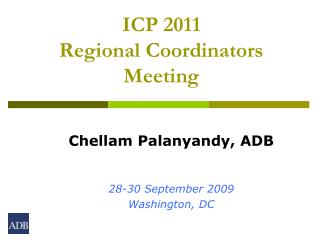 ICP 2011 Regional Coordinators Meeting