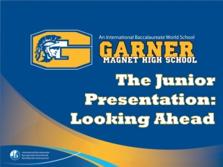 The Junior Presentation: Looking Ahead