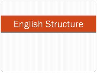 English Structure