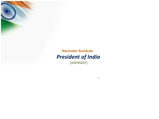 Narender Kumbala President of India (ASPIRANT)