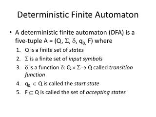 construct a deterministic finite automaton