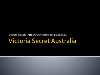 Victoria Secret AU - Secrets on Sale