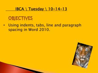 IBCA \ Tuesday \ 10-14-13