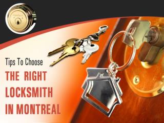 Tips to Choose Locksmith in Montreal