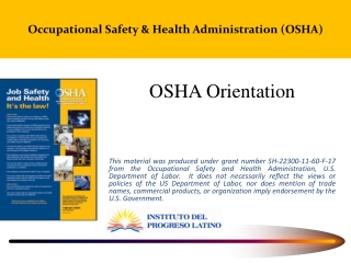 Occupational Safety & Health Administration (OSHA)