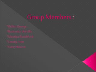 Group Members :