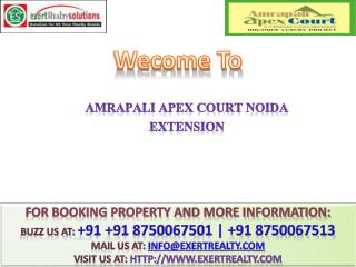 Amrapali Apex Court @@ 91 8750067501 #@ Amrapali Noida