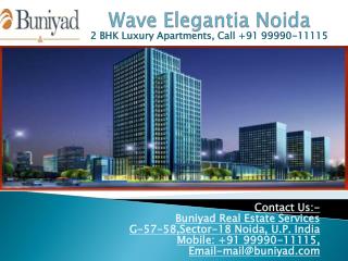 2 BHK Serviced Residencies in Wave Elegantia Noida