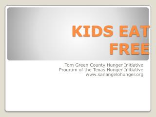 KIDS EAT FREE