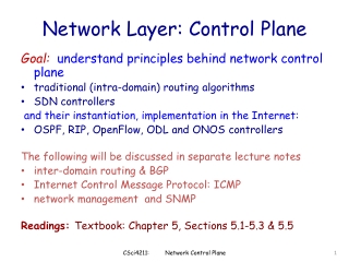 Network Layer: Control Plane
