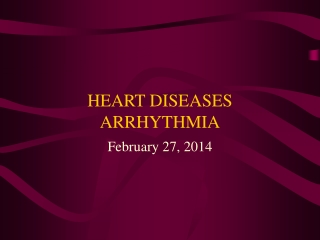 HEART DISEASES ARRHYTHMIA