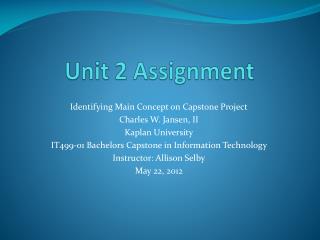 Unit 2 Assignment