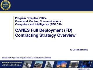 Program Executive Office Command, Control, Communications, Computers and Intelligence (PEO C4I)